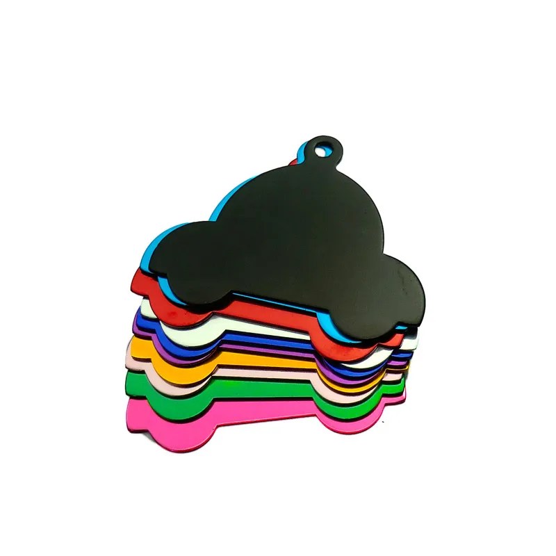 

KIYUE 100pcs Car Styling Pet ID Tags for Dog Personalized Pet Tags Customized Pet ID Tags Laser Engraving Dog ID Tags Aluminium