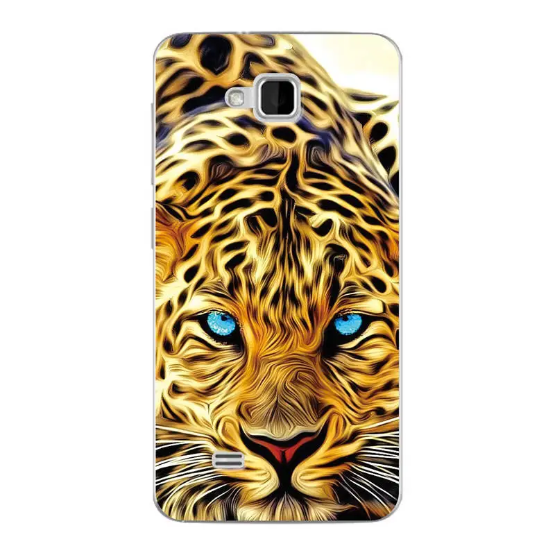 For ZTE Blade AF3 A3 Case 4.0&quot Mobile Phone Back Cover Bag Tiger Animal Cases A5 Pro A 5 C341 T221 Fundas |