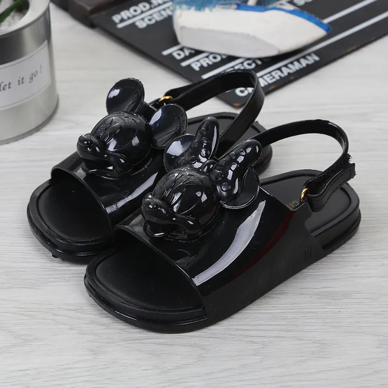 Melissa Twins Mini Mouse Head 2019 Новая летняя трехмерная обувь новые сандалии для девочек
