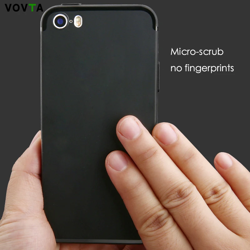 VOVTA Ультратонкий матовый Силиконовый TPU чехол для iPhone 5S SE 5 мягкий 6 6s 7 8 телефона s |