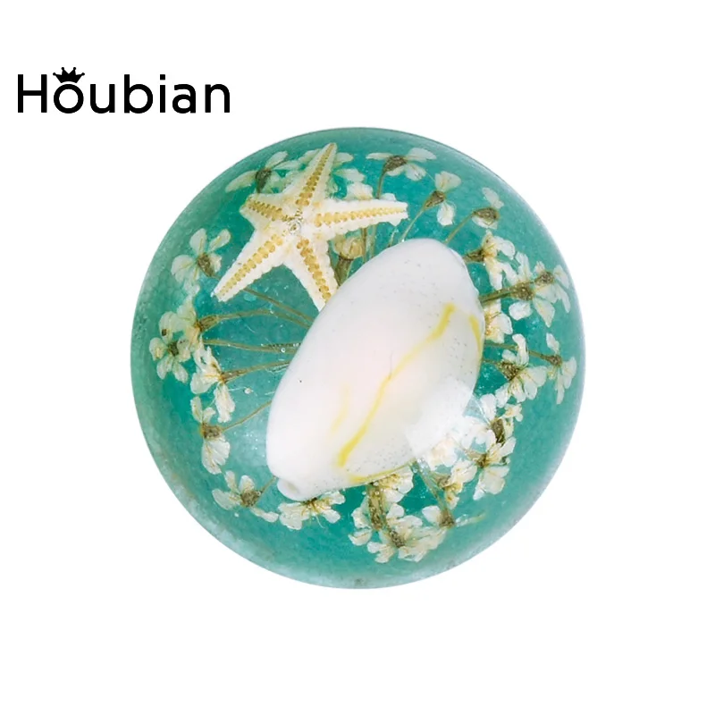 Houbian Time драгоценные камни смола сухой цветок патч креативный для