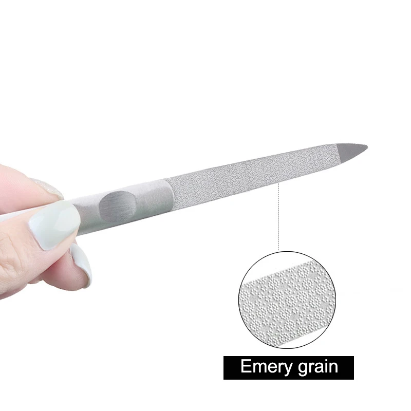

Stainless Steel Nail File Buffer Double Side Grinding Manicure Pedicure Scrub Nail Arts Tools NShopping