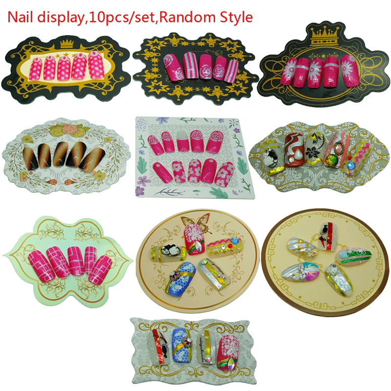 10 шт. Европейский Стиль Типсы для маникюра Дисплей рамка Демонстрационный