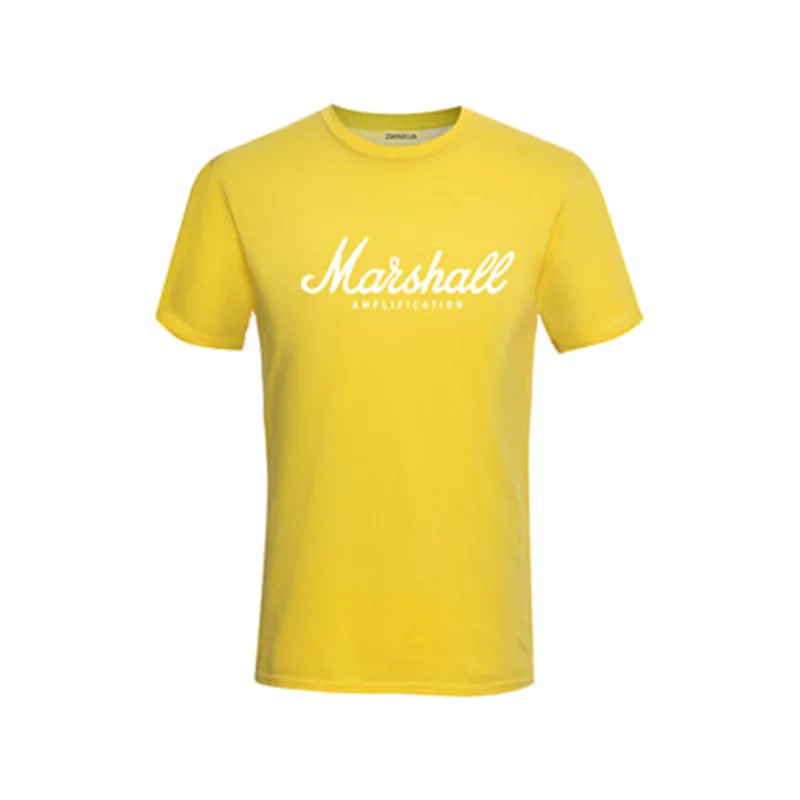 2019 New Marshall T Shirt Logo Amps Amplification Guitar Hero Hard Rock Cafe Music Muse Tops Tee Shirts For Men Fashion T-shirt | Мужская
