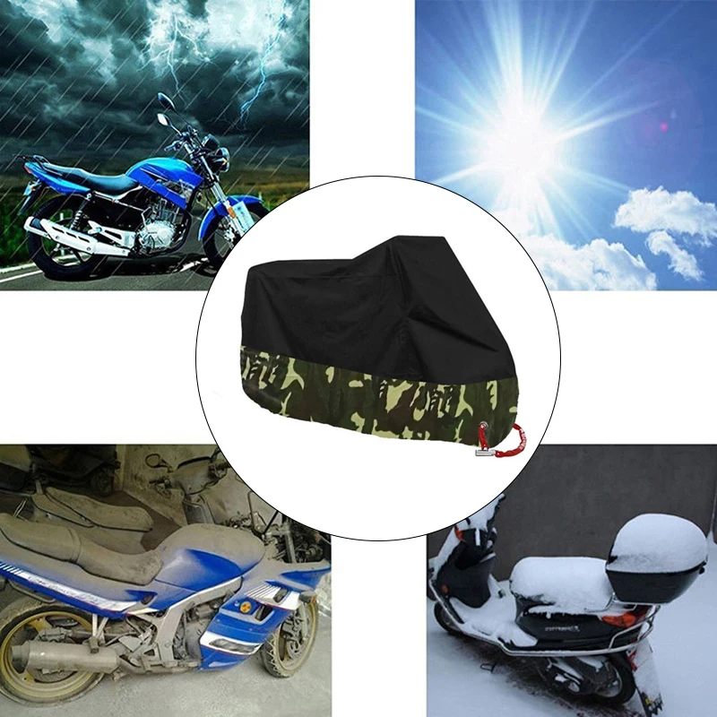 

Motorbike Cover UV 50+ M-3XL Waterproof Covers motorcycle accessorie Anti-Thief Lock Hole Windproof Outdoor