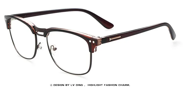 brown Классические винтажные женские очки для глаз, оправа для мужчин, oculos de grau feminino armacao очки - Цвет оправы: brown