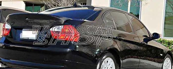 CSL Стиль Настоящее углеродное волокно задний багажник спойлер для BMW 3 серии E90 4