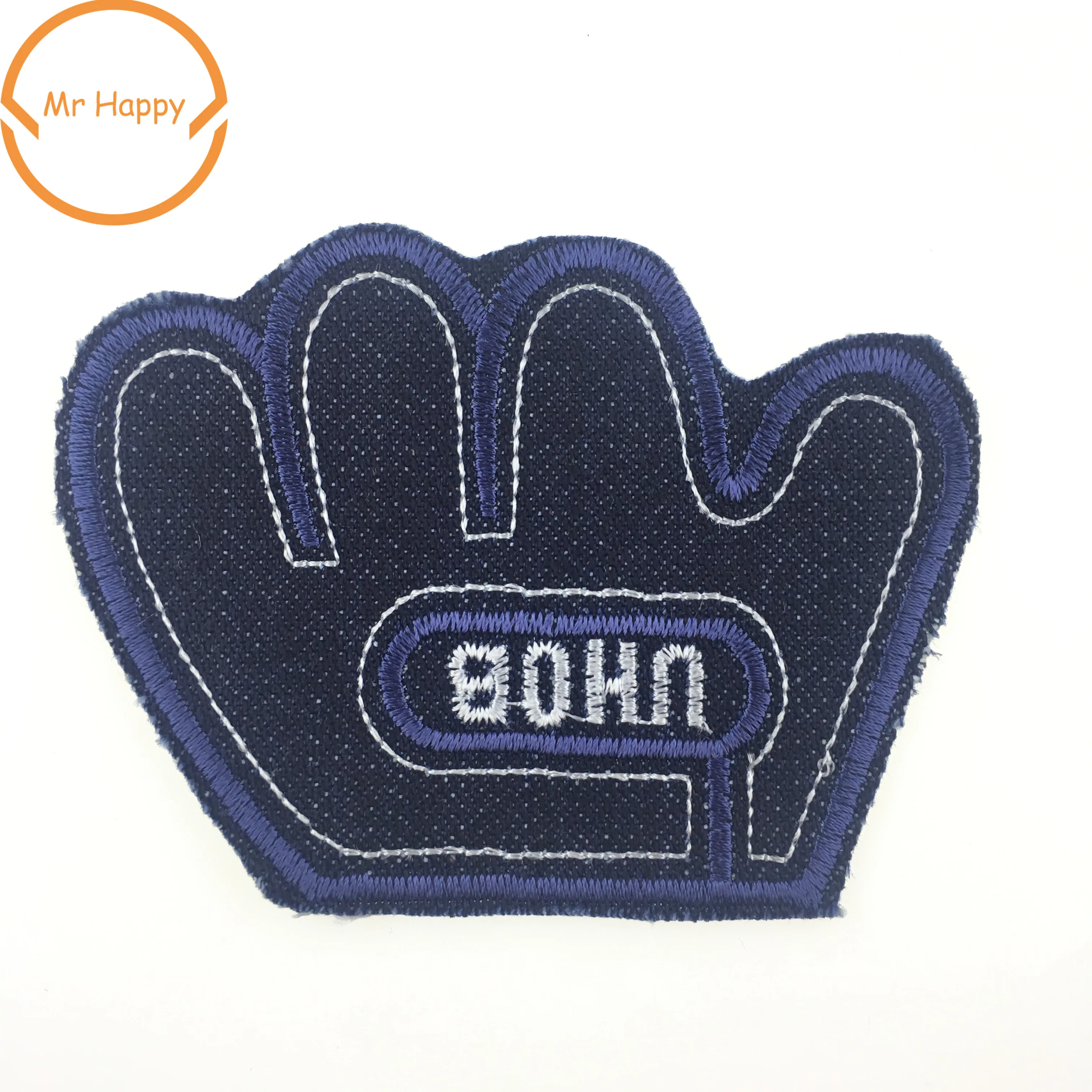 1 шт. вышитые бейсбольные перчатки патч утюг на горный хрусталь спортивная одежда