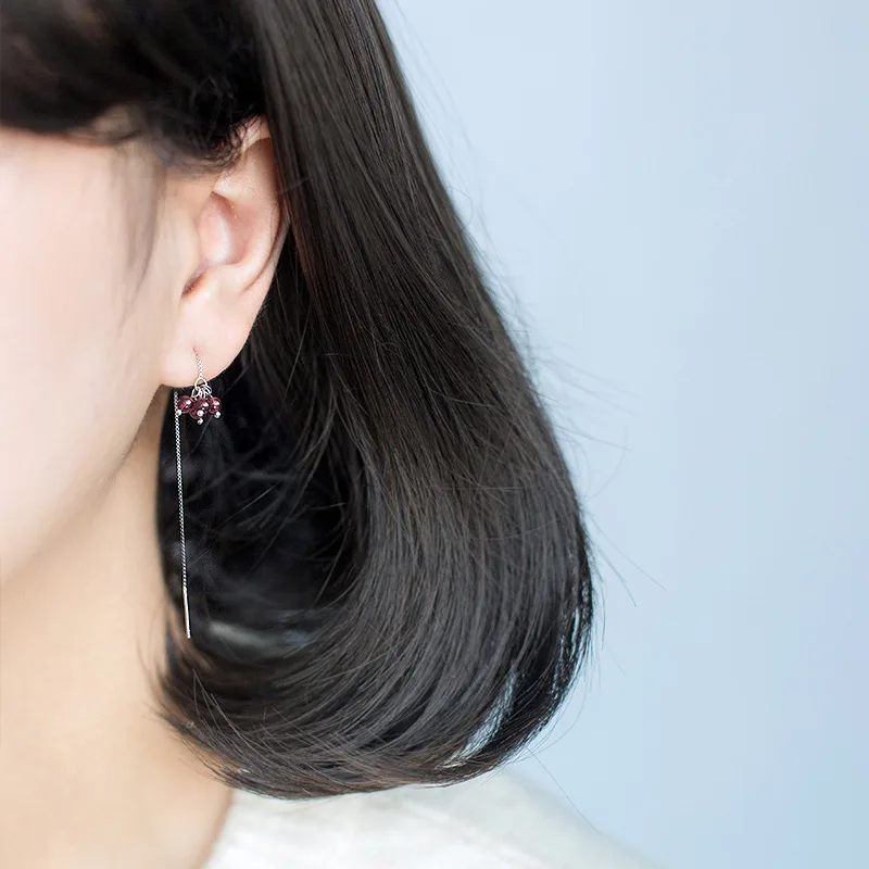 Серьги подвески с кисточками женские из серебра 100% пробы|tassel drop earrings|tassel earringsdrop