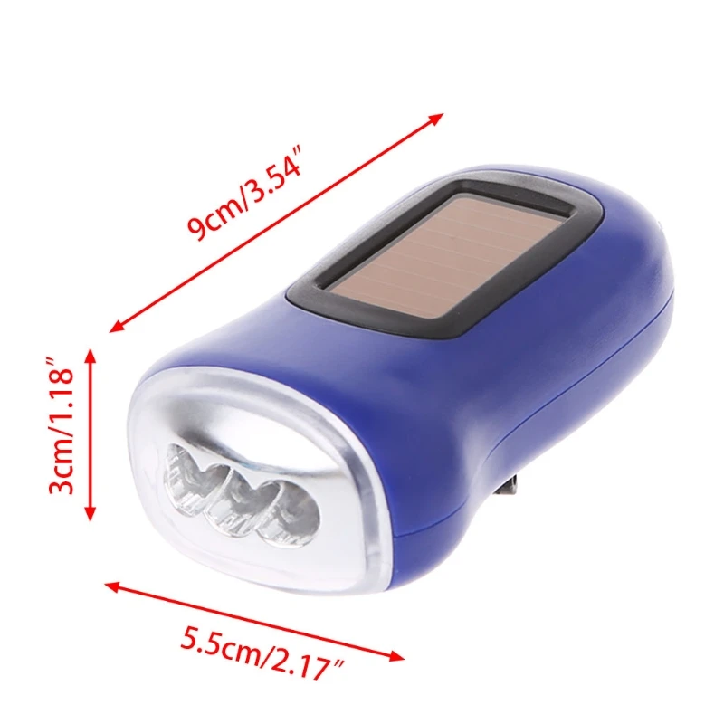 3LED лампе ручной коленчатый Динамо фонарик солнечной энергии torche для наружного кемпинга пешего туризма рыболовное крепление скалолазание