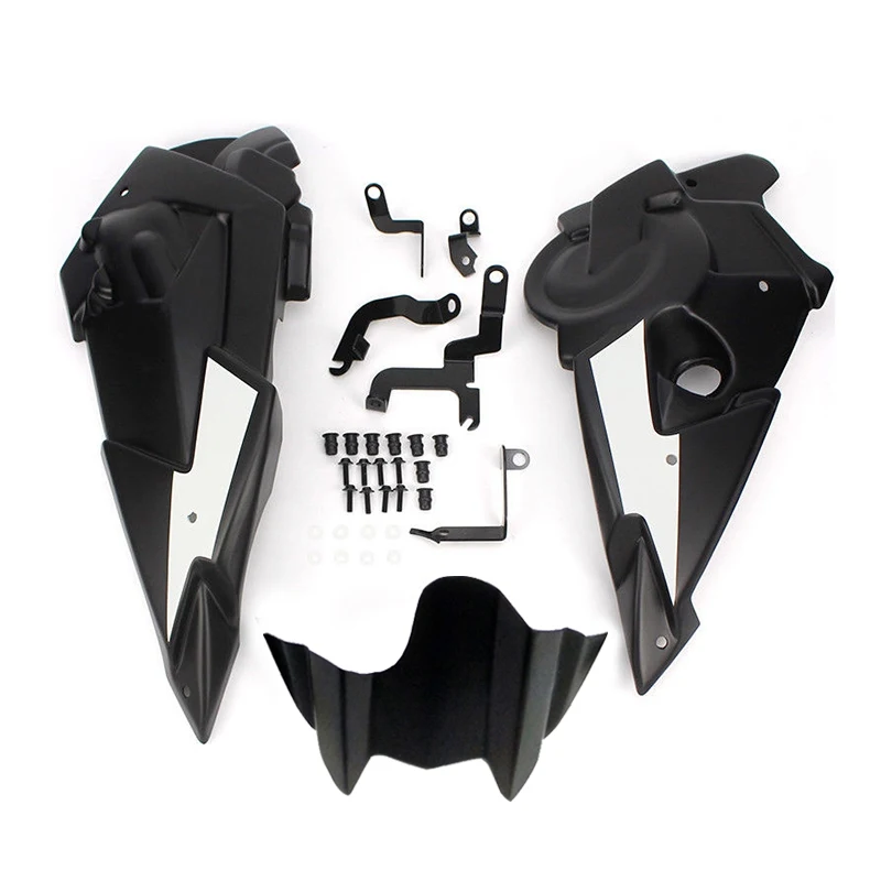 White MT07 FZ07 Для Yamaha FZ-07 MT-07 мотоцикл живот Пан двигателя обтекатель спойлера с Монтажный комплект FZ07 MT-07 MT07 - Цвет: White MT07 FZ07