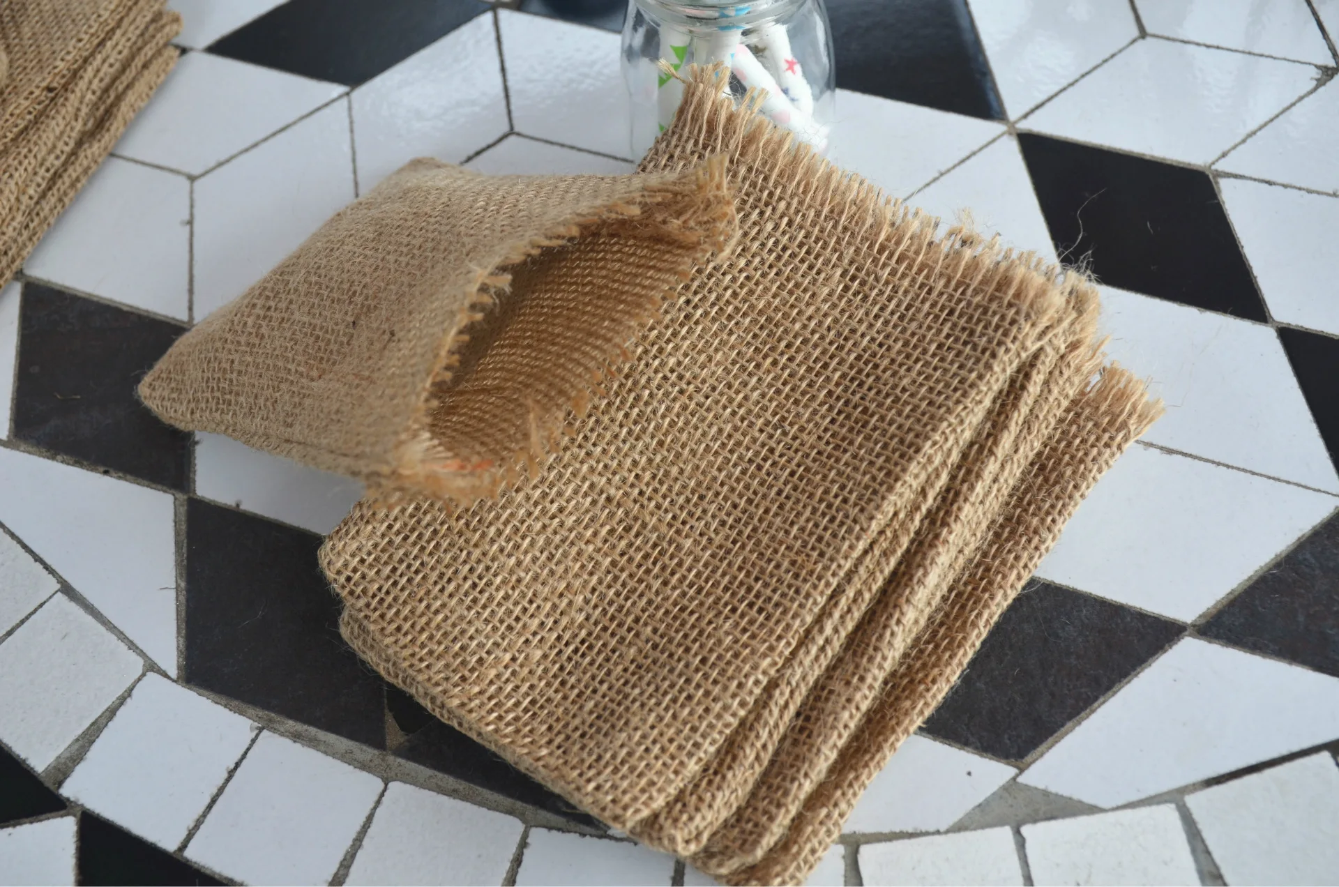 8 шт./партия подарочные пакеты из натурального льна | Дом и сад