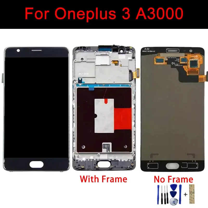 For Oneplus 3T 3 A3010 A3000 LCD Display Touch Screen Digitizer Assembly Repair Parts | Мобильные телефоны и аксессуары