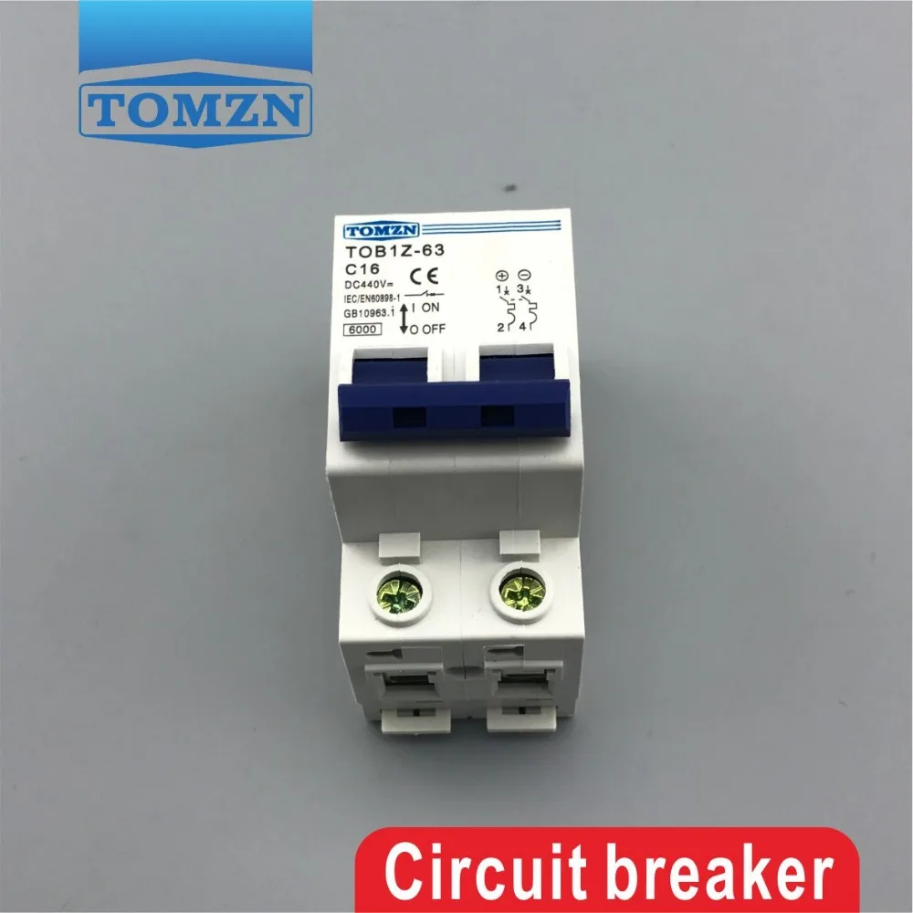 2P 16A DC 440V автоматический выключатель MCB C Кривая|circuit breaker mcb|circuit breakermcb circuit |