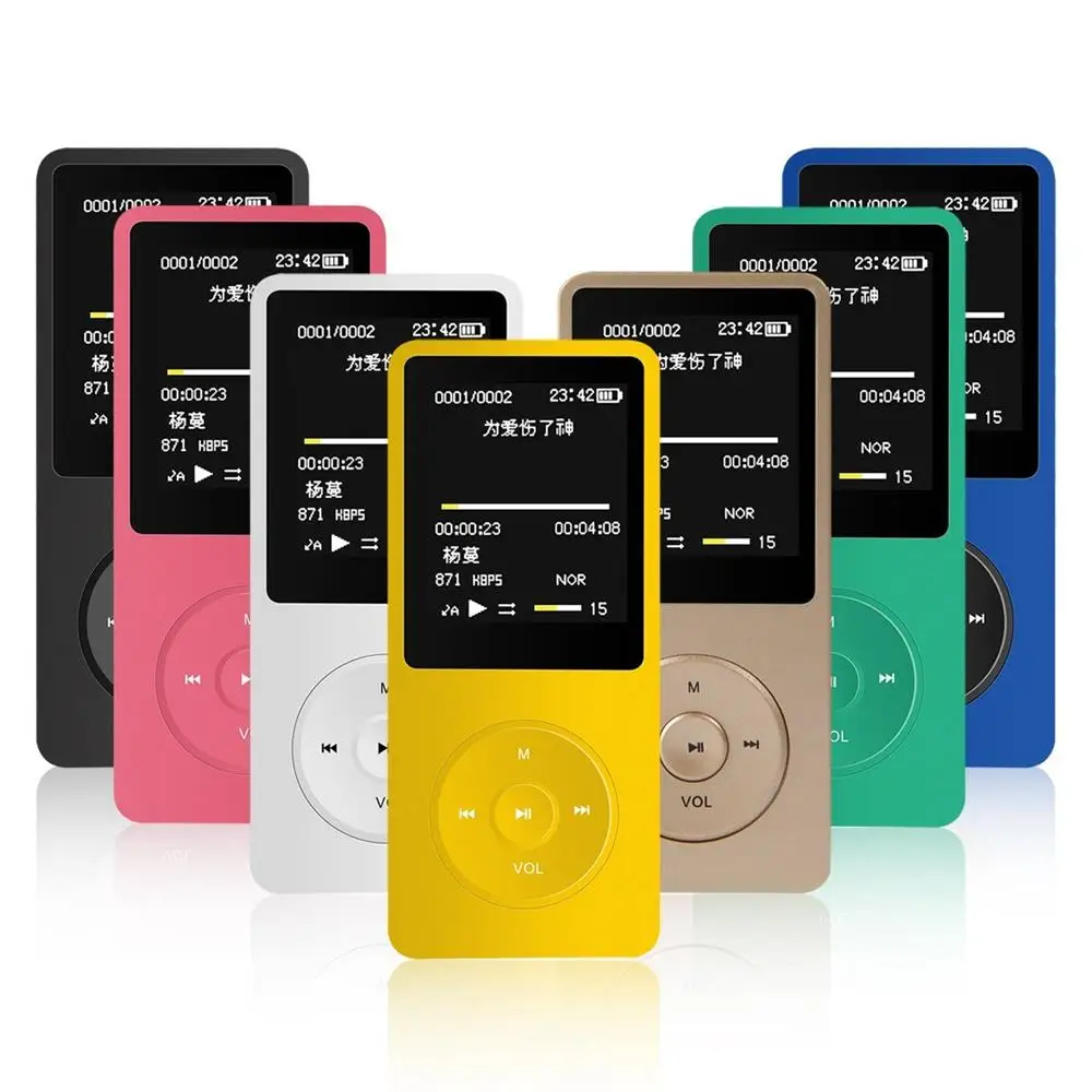 High Quality HIFI MP3 Player 8GB Support FM Radio TF Card Record SYN LRC Video Mini Portable mp3 players for Running sports | Электроника
