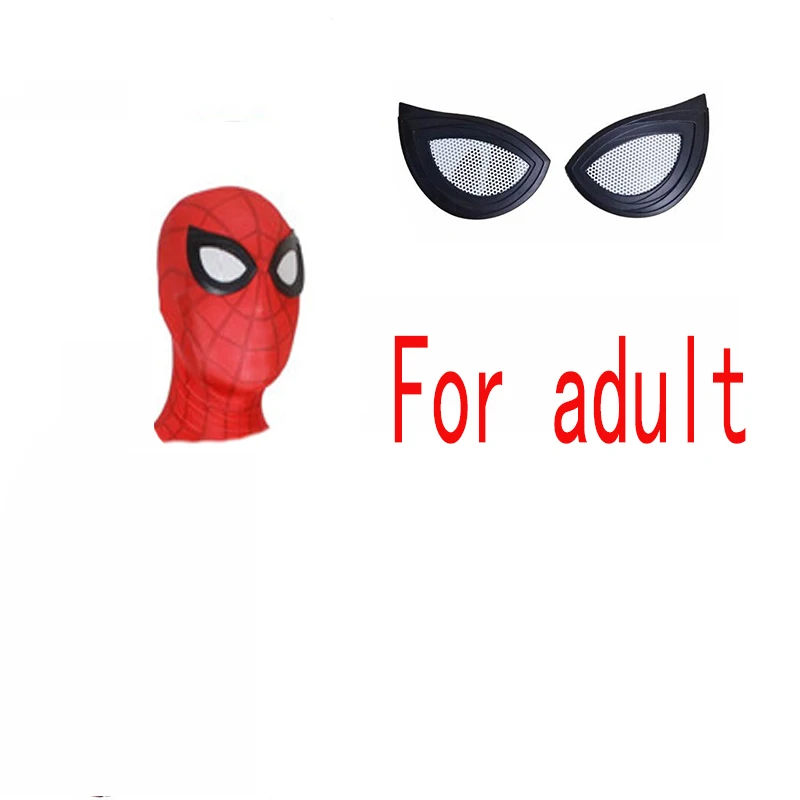 Mask adult Взрослый вдали от дома Питер Паркер маска для косплея супергерой zentai комбинезоны костюм на Хэллоуин для мужчин и детей - Цвет: Mask adult