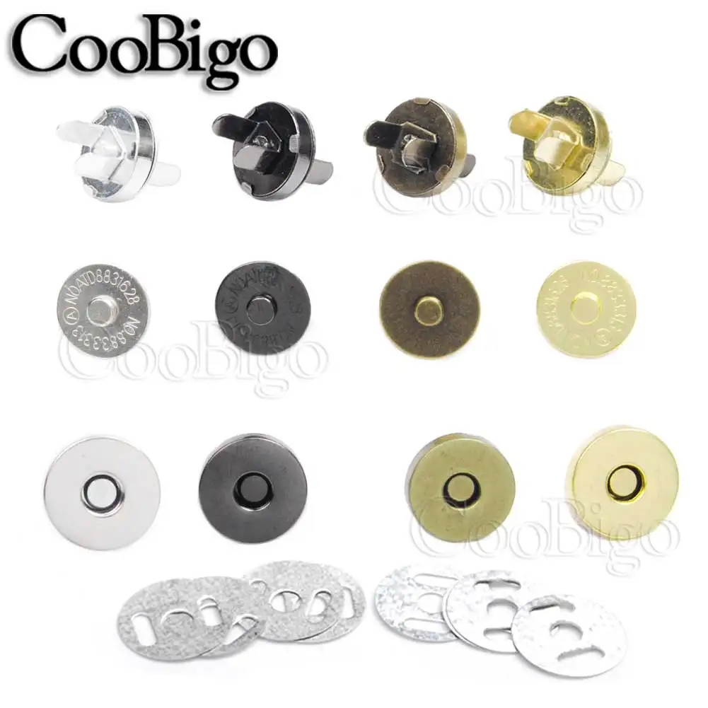 10 магнитных защелкивающихся элементов аксессуары для рукоделия кошелька