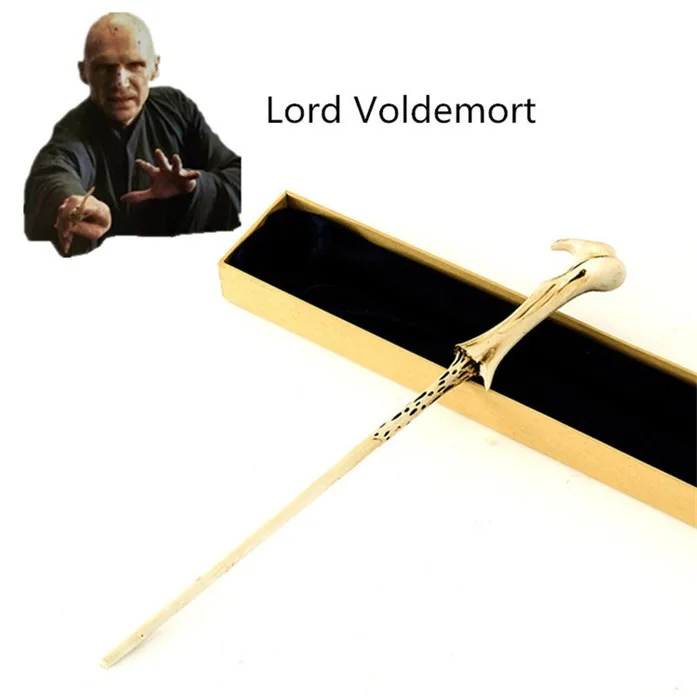 НОВЕЙШИЙ МЕТАЛЛИЧЕСКИЙ сердечник новейшее качество люкс Гарри Moive COS Lord Voldemort волшебные палочки/палочка с подарочной коробкой упаковка