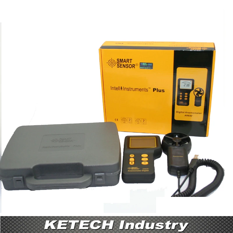 

AR836 Handheld Digital Anemometer Wind Speed Meter 0.3~45m/s