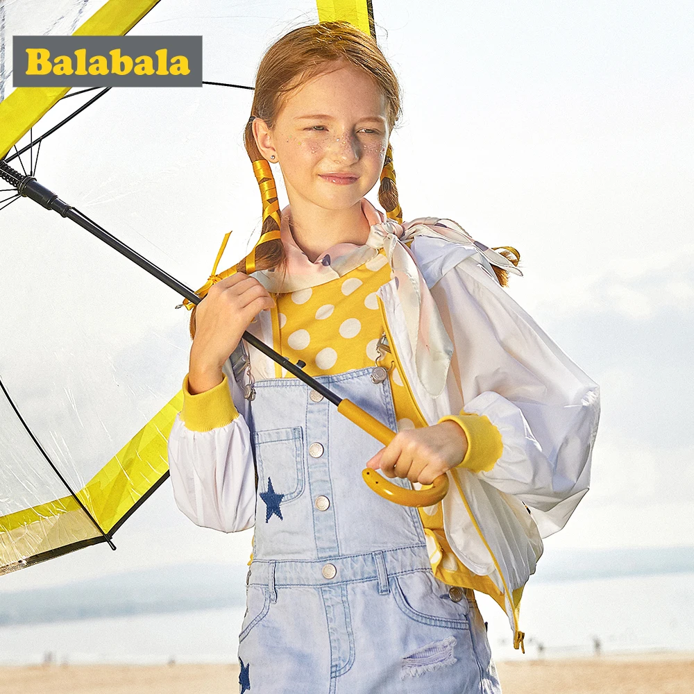 Куртка для девочек BalabalaChildren легкая дышащая с защитой от солнца больших детей на