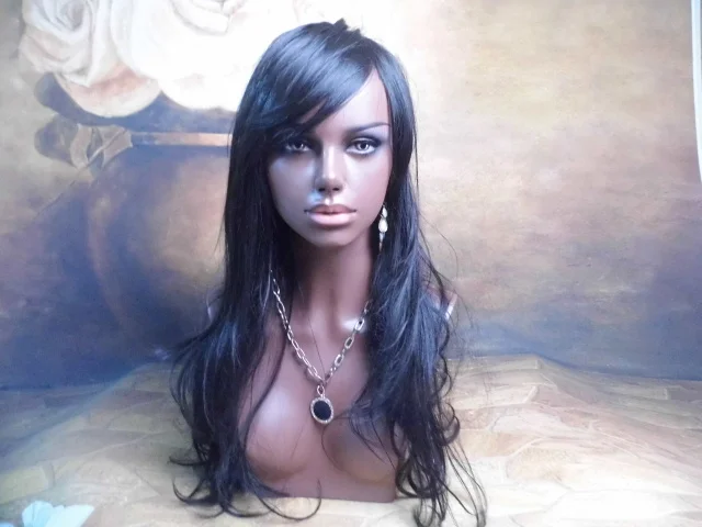 Манекен головы афро американского манекена из Реалистичного стекловолокна