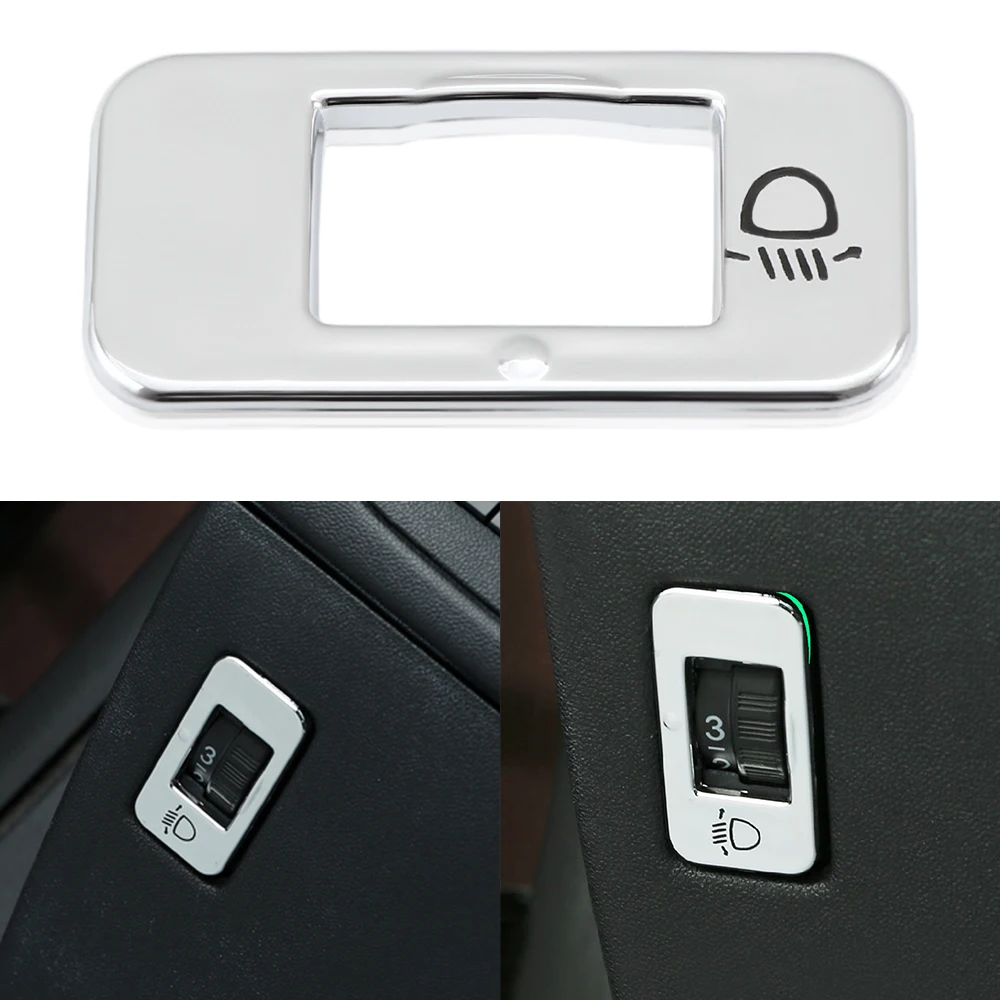 ABS Хромированная ручка регулировки фары переключатель блесток крышка стикер
