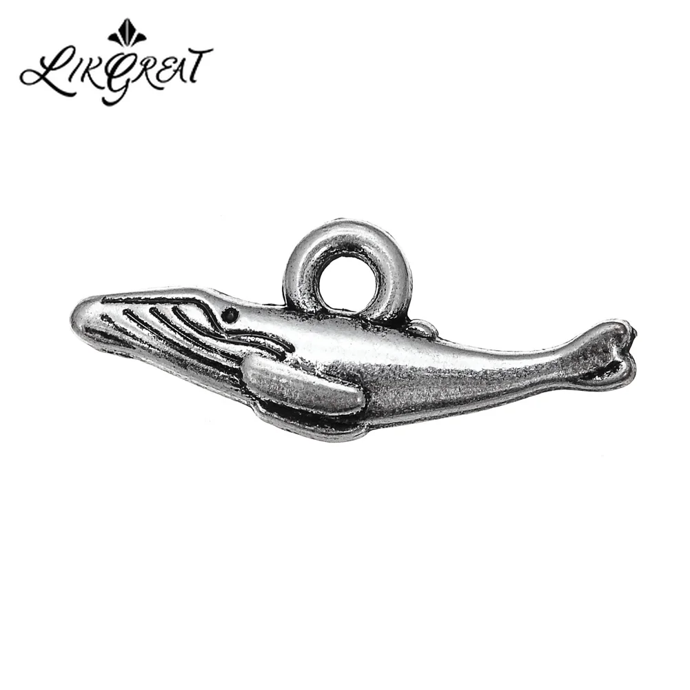 LIKGREAT морских животных DIY ювелирные изделия очарование горбатого кита Шарм