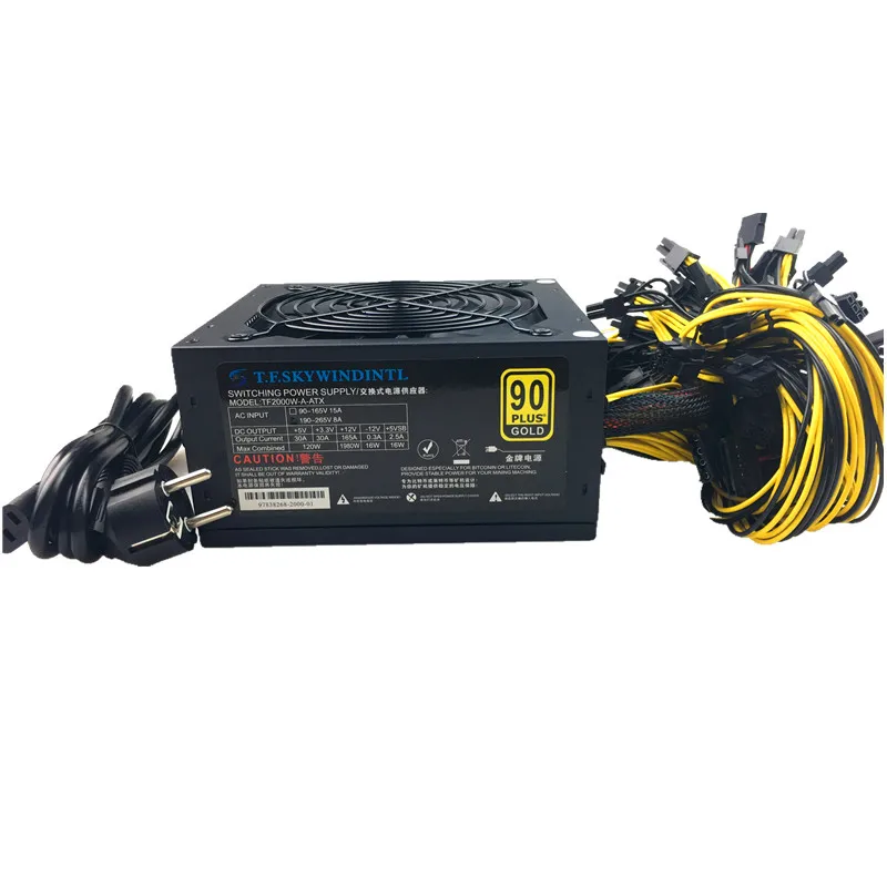 

T.F.SKYWINDINTL PSU 2000W bitman 2000W ATX Mining источник питания для ПК