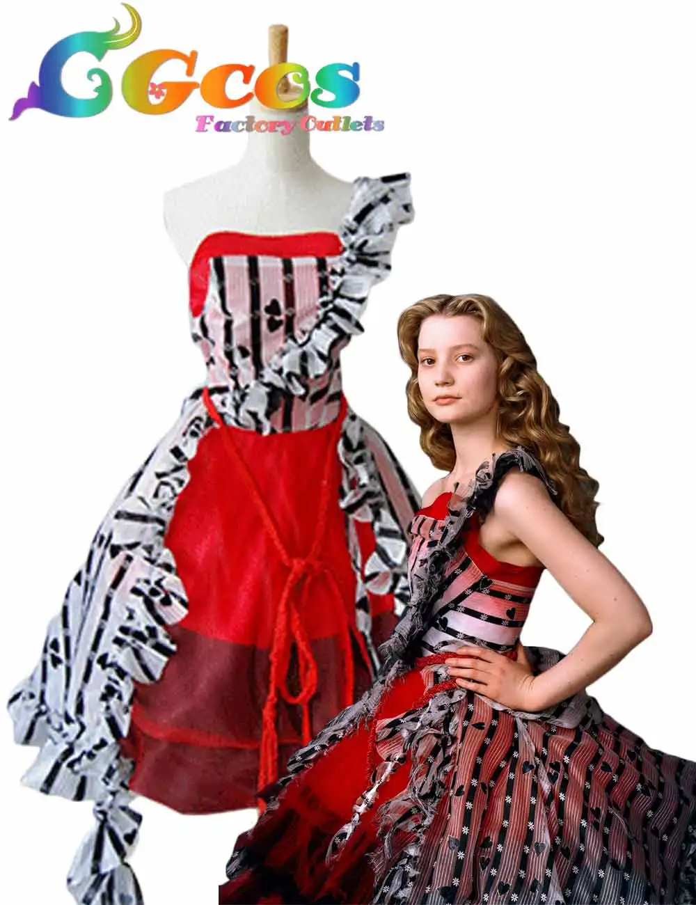 CGCOS Горячая Бесплатная доставка костюм Алисы для косплея в стране чудес Алиса