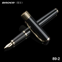 baoer 68 high quality fountain pen metal golden clip luxury pens office school supplies writing metal gift pen