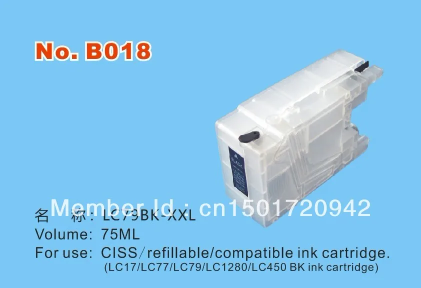 Совместимый с PROCOLOR/Заправляемый картридж для чернил/CISS LC12/LC17 LC75/LC79 LC1240/ LC1280 LC73/LC77