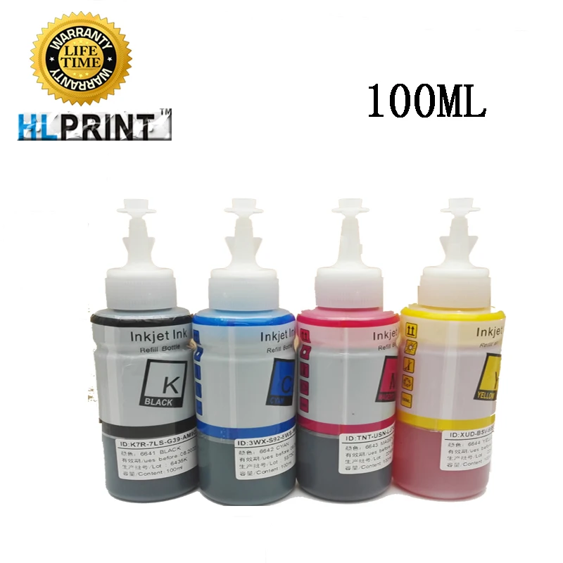 Комплект для заправки EPSON L120 L210 L1300 L132 L3050 l3060 L3070 L312 L566 L300 L310 L350 L360 L365 100 мл чернила