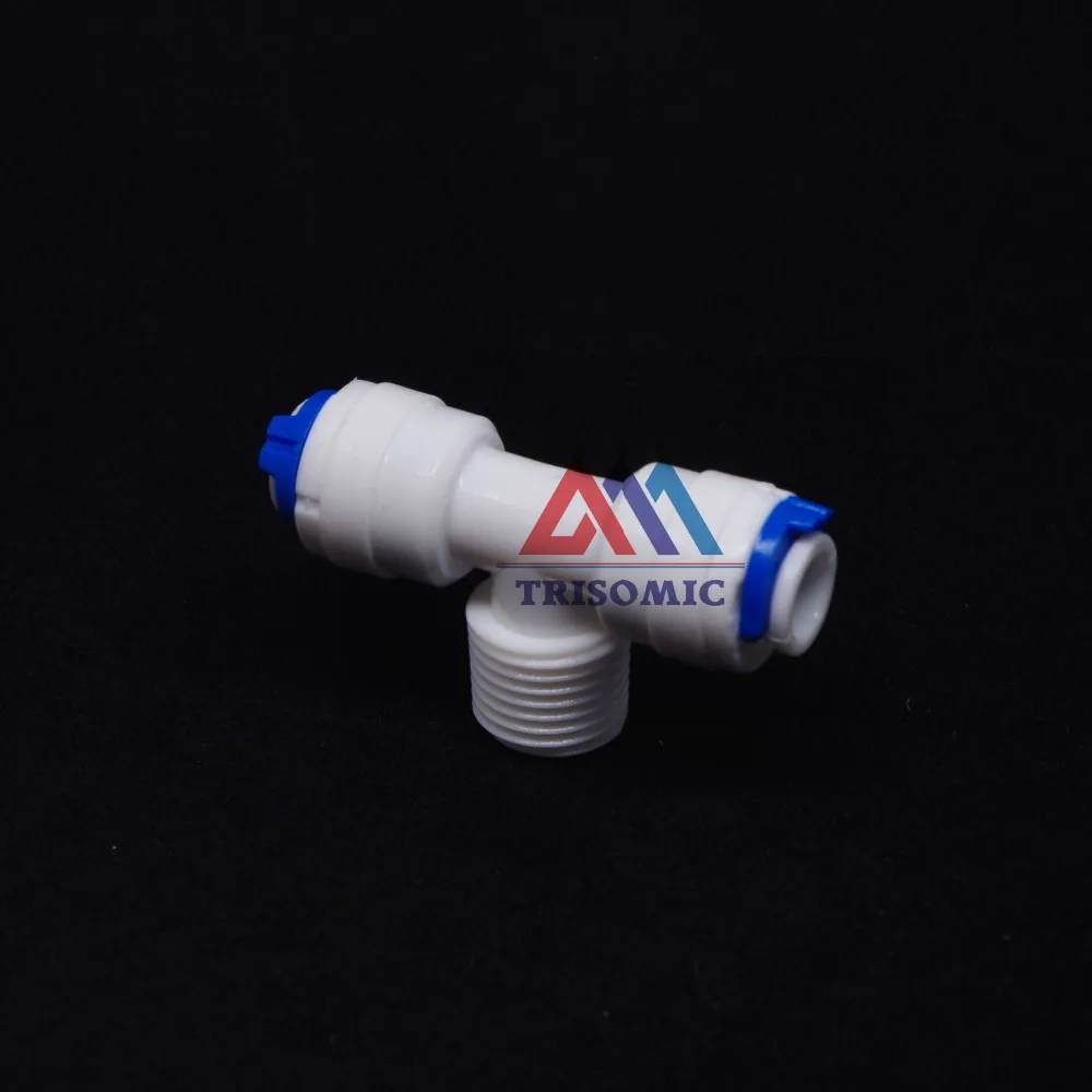Двойной 1/4 &quotБыстрый фитинг 1/4&quot папа тип т быстрое соединение RO водный