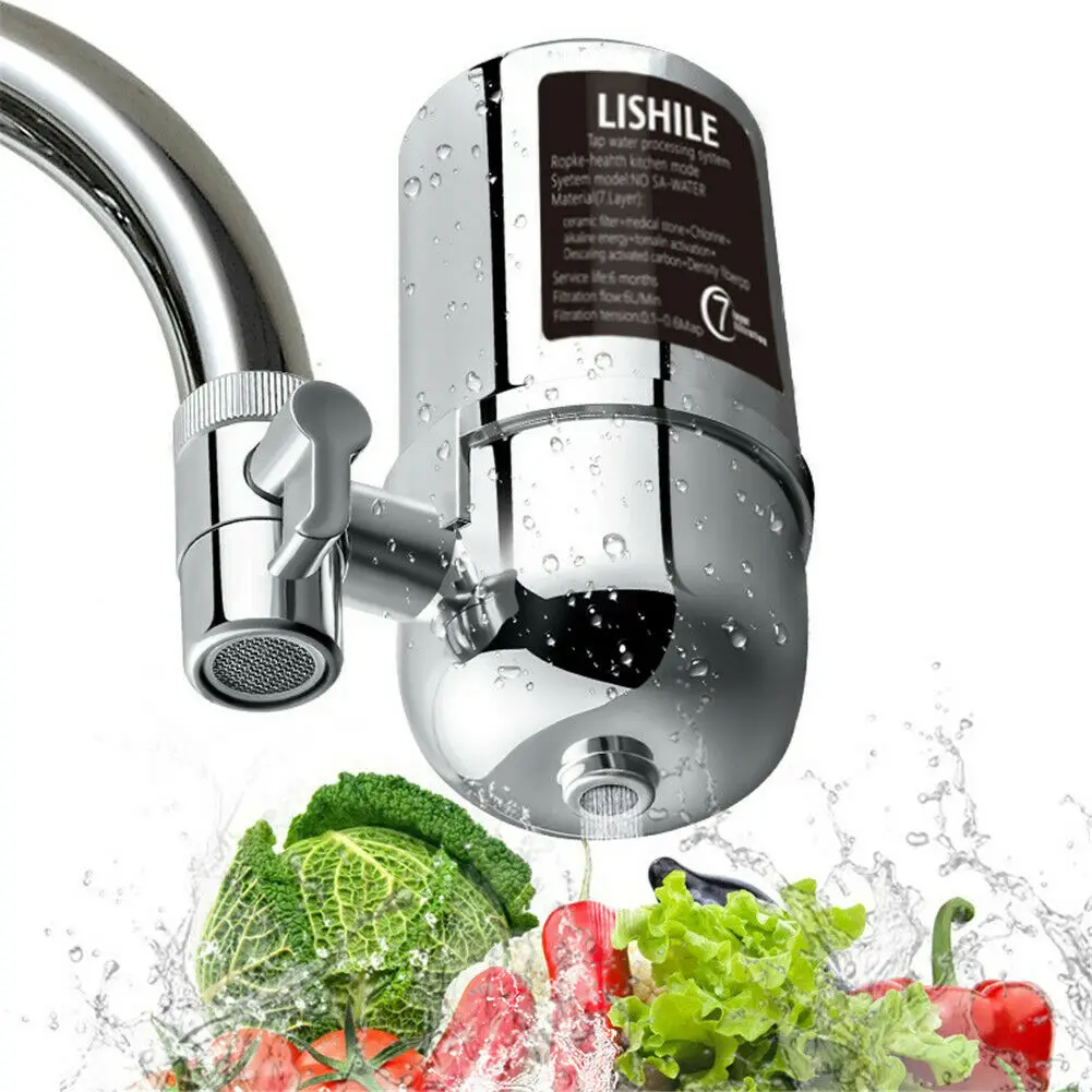 

Tap Faucet Water Filter Purifier System Kitchen Faucet Mount Cleaner Home Chrome