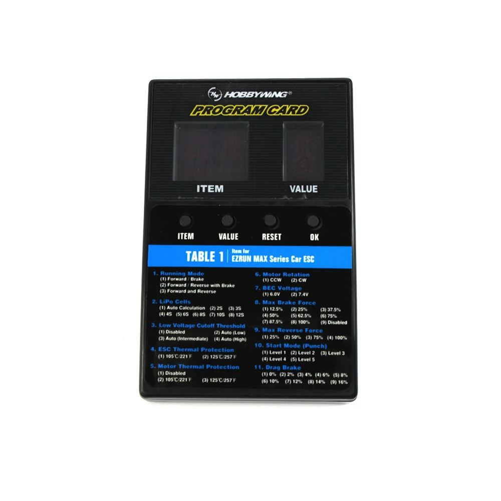 F18069 HOBBYWING 3 в 1 светодиодный ESC программный карточный бокс для XERUN EZRUN MAX Series Car / Platinum