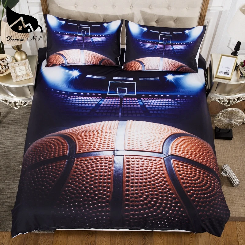 

Dream NS 3D Basketball 2/3Pcs Quilt Cover Fashion Sports Bedding Duvet Cover With Pillowcases EU/AU/US size Queen King Bedding