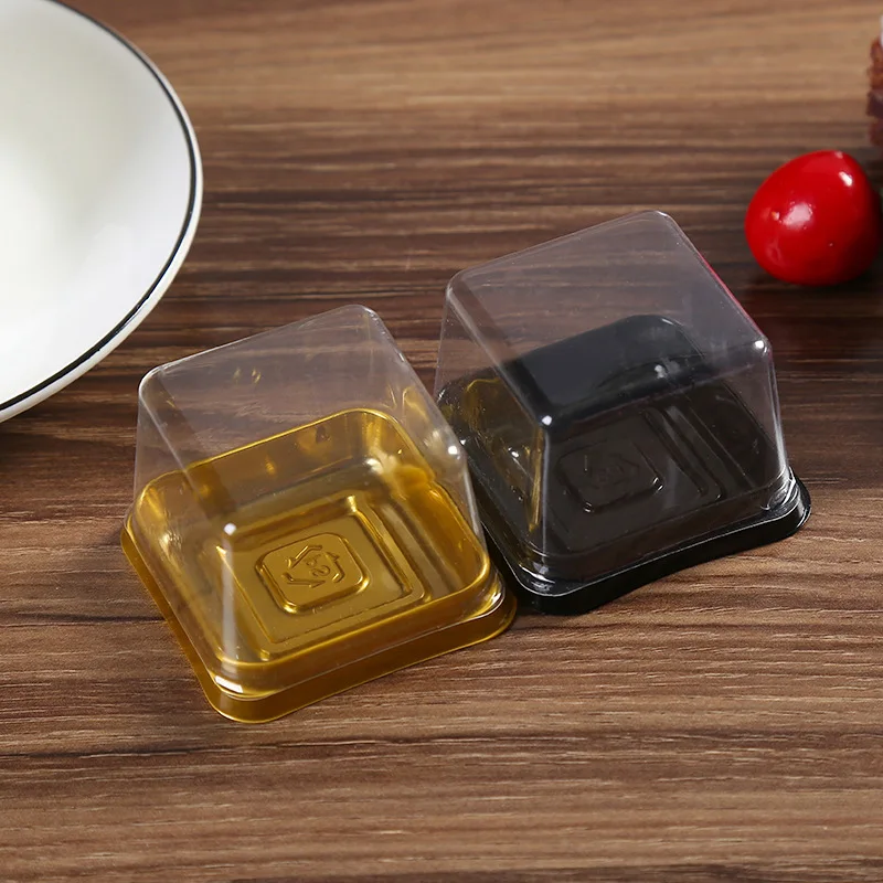 500 шт. пластиковые коробки для украшения торта 6 8x6 8x4 5 см|packaging for cookies|packaging cakespackaging
