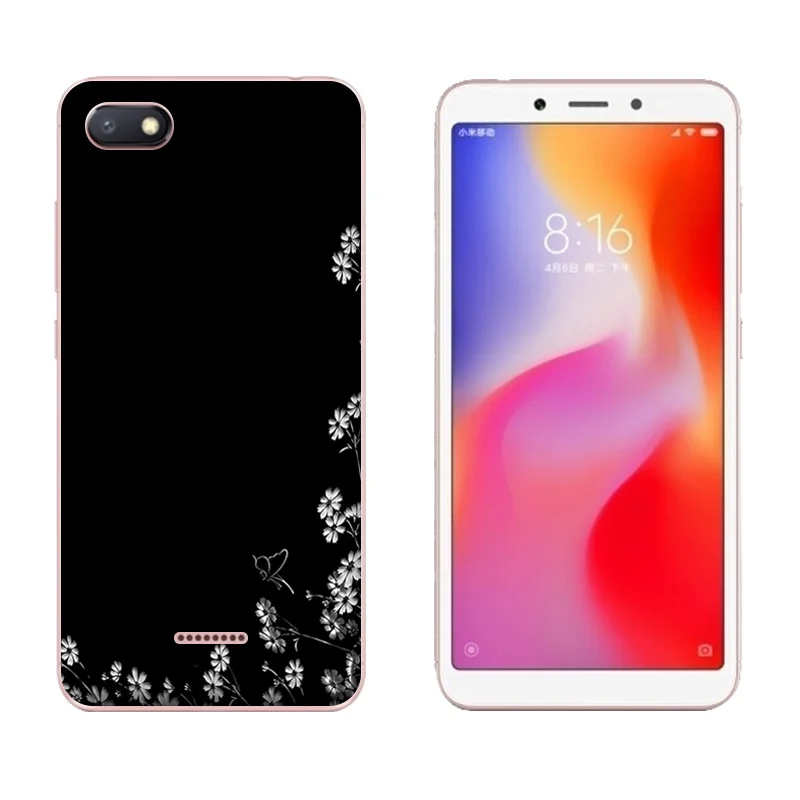 Чехол для телефона Xiaomi Redmi 6A мягкий силиконовый чехол из ТПУ с принтом большого