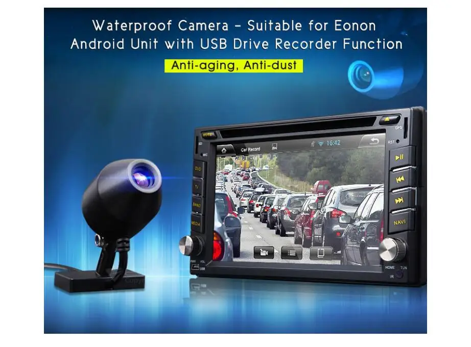Автомобильная мини фронтальная USB DVR камера HD видео рекордер для Android 4 2/4 USB2.0