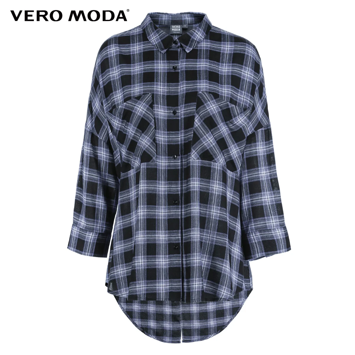 Vero Moda Новая женская Свободная рубашка с открытыми плечами и завязками на спине с завязками на 3/4 рукавом | 318331517