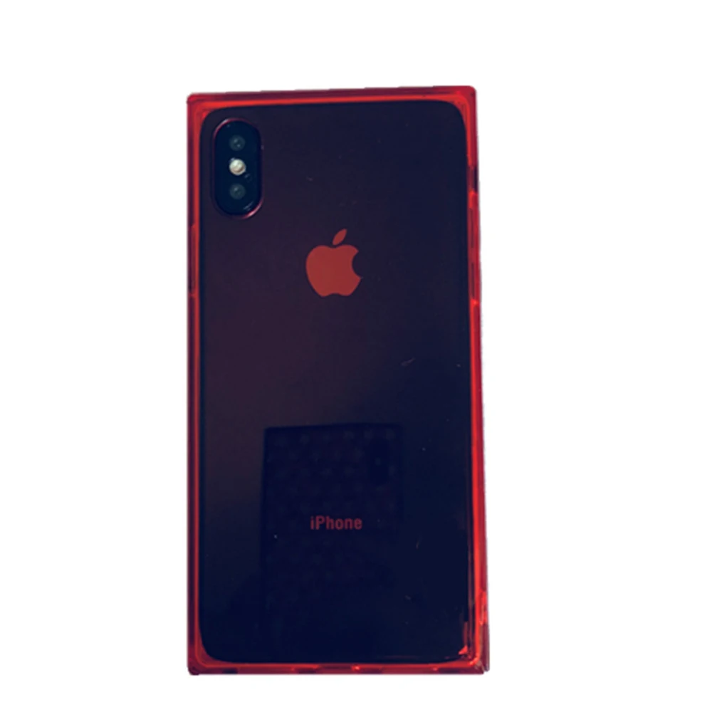 Квадратный чехол для Iphone 11 Pro Max XS MAX XR X прозрачный мягкий противоударный бампер чехол для Iphone 8 7 6 6s plus Аксессуары