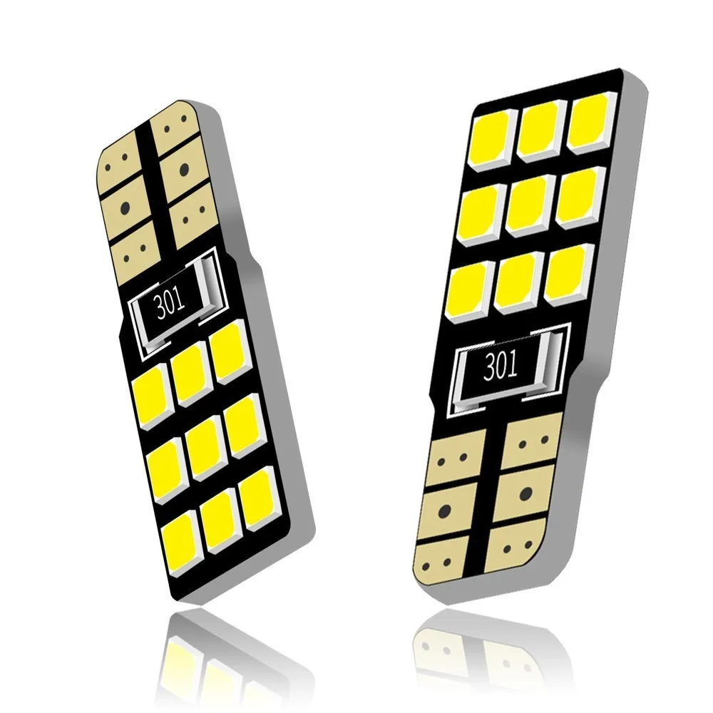 Светодиодный светильник T10 W5W 9 SMD 194 168 2835 2 шт. лампа для номерного знака