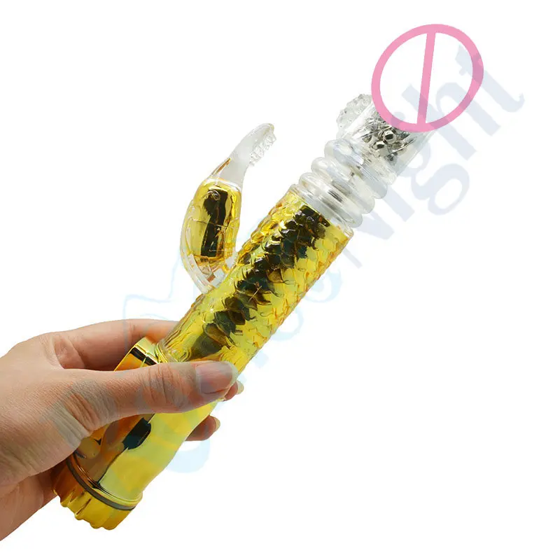 72 режимы сильной вибрации и вращения Кролик толкающий вибратор G-spot для женщин