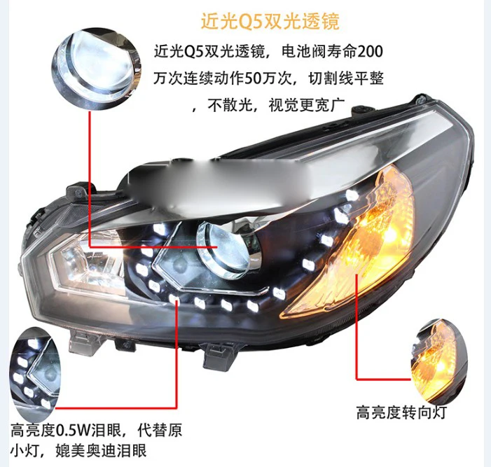 HID 2012 ~ 2015 автомобильный Стайлинг для фар Hover M4 H1 H2 H3 H5 H9 M2 C3 C5Hover передняя фара |