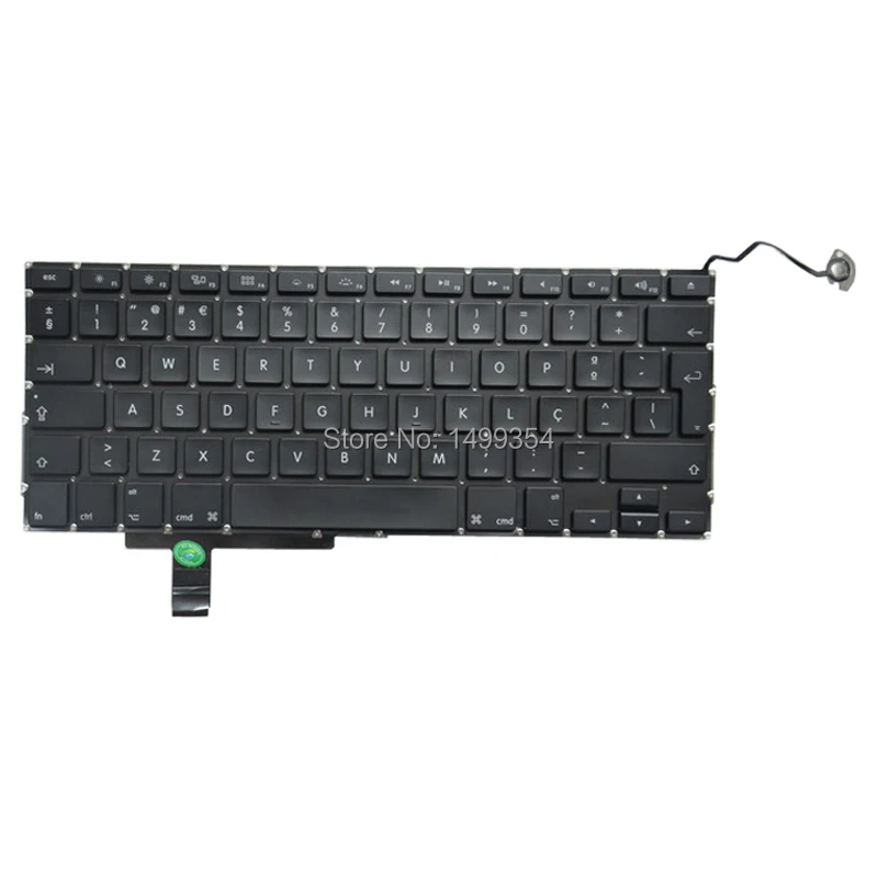 Натуральная A1297 португальская клавиатура с Подсветка для Apple Macbook Pro 17 '&#x27A1297