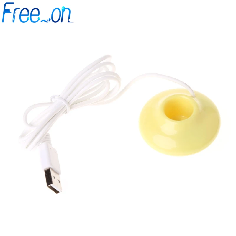 Мини USB пончик увлажнитель воздуха очиститель Арома диффузор для дома и офиса автомобиля портативный - Цвет: Цвет: желтый