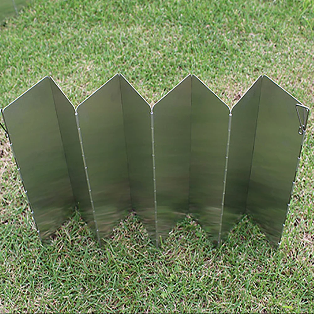 Газовые ветрозащитный экран плиты экраны Открытый Кемпинг печи ультра-легкий 8