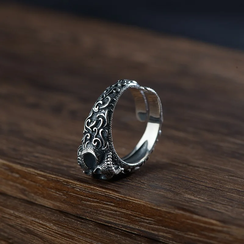 Кольцо с черепом в готическом стиле для мужчин и женщин Винтажное кольцо из