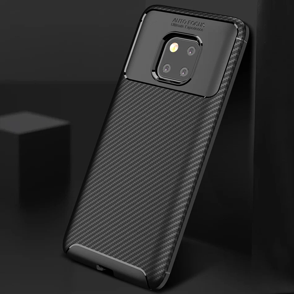 Case For Huawei Mate 20 Pro Silicone Carbon Fiber Soft Cover Honor 8C 10 Lite Coque Magic 2 Funda |