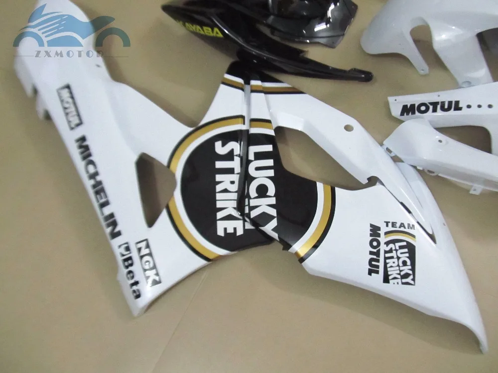 Free Custom Fairing kits for SUZUKI 2005 2006 GSX R1000 ABS motorcycle sport fairings set 05 06 GSXR1000 K5 white Lucky Strike | Автомобили